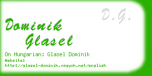 dominik glasel business card